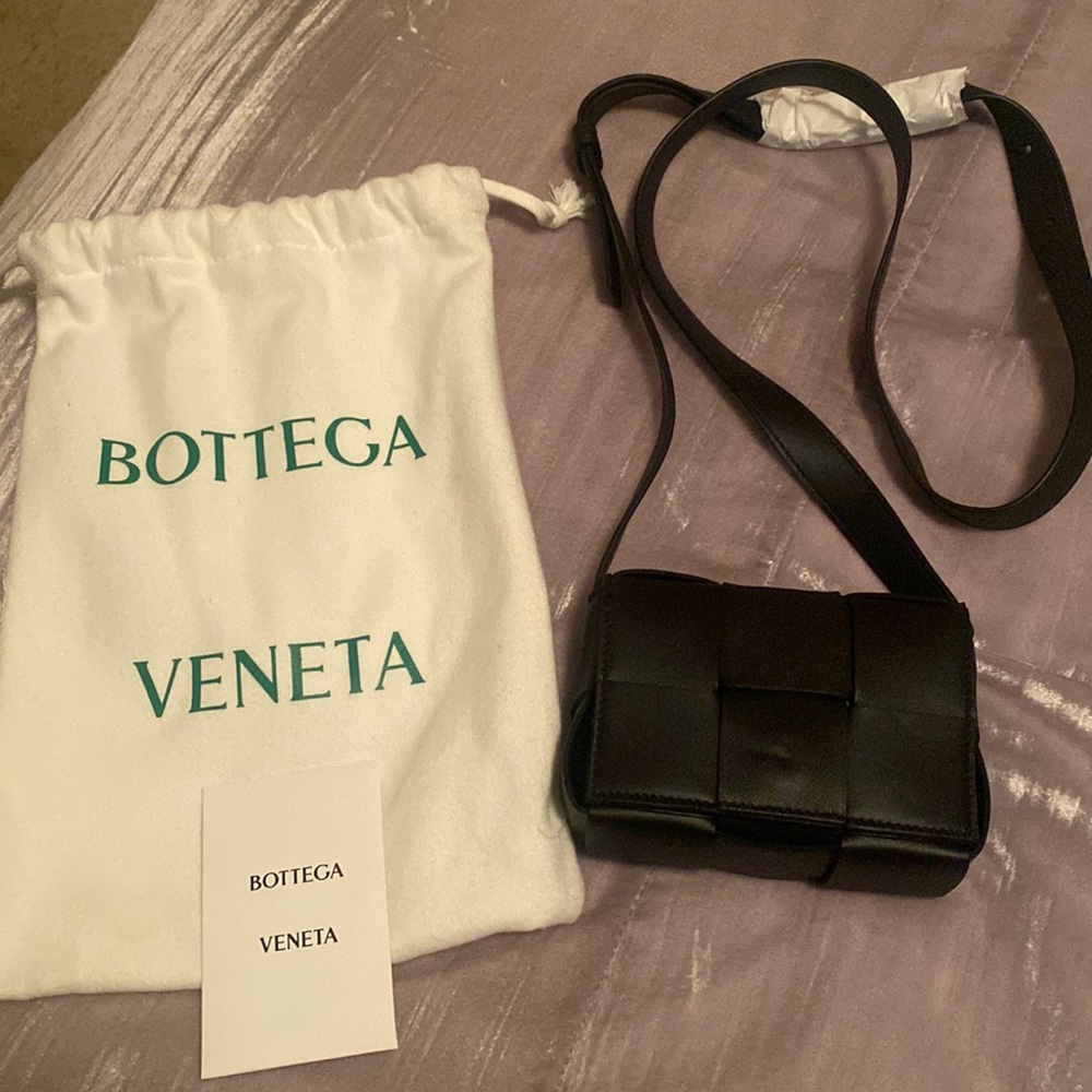 Bottega Veneta Mini Cassette Woven Crossbody Bag